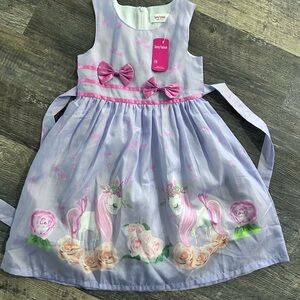 Amy Byer Purple Unicorn Kids Casual Dress